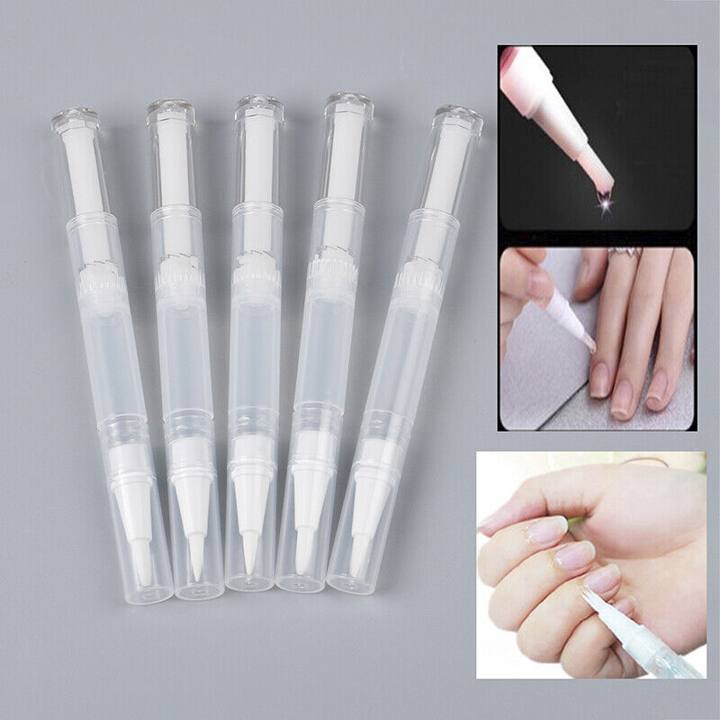 Lip Liner Pencil - ปากกาบิดขึ้นเปล่าสําหรับเดินทางขนาด 5 มล. พร้อมแปรง ภาชนะบรรจุเครื่องสําอางสําหรับยาทาเล็บ ลิปสติก