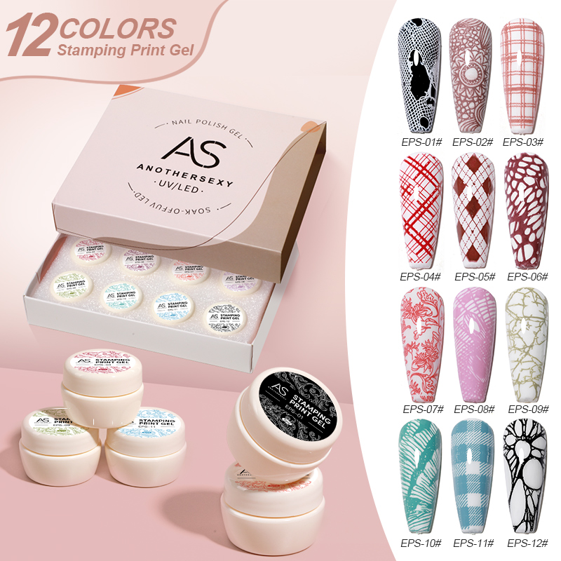 ชุดเจลปั๊มลายเล็บ สีดำ ขาว แดง - Nail Art Stamping Kit บทวิจารณ์และราคา