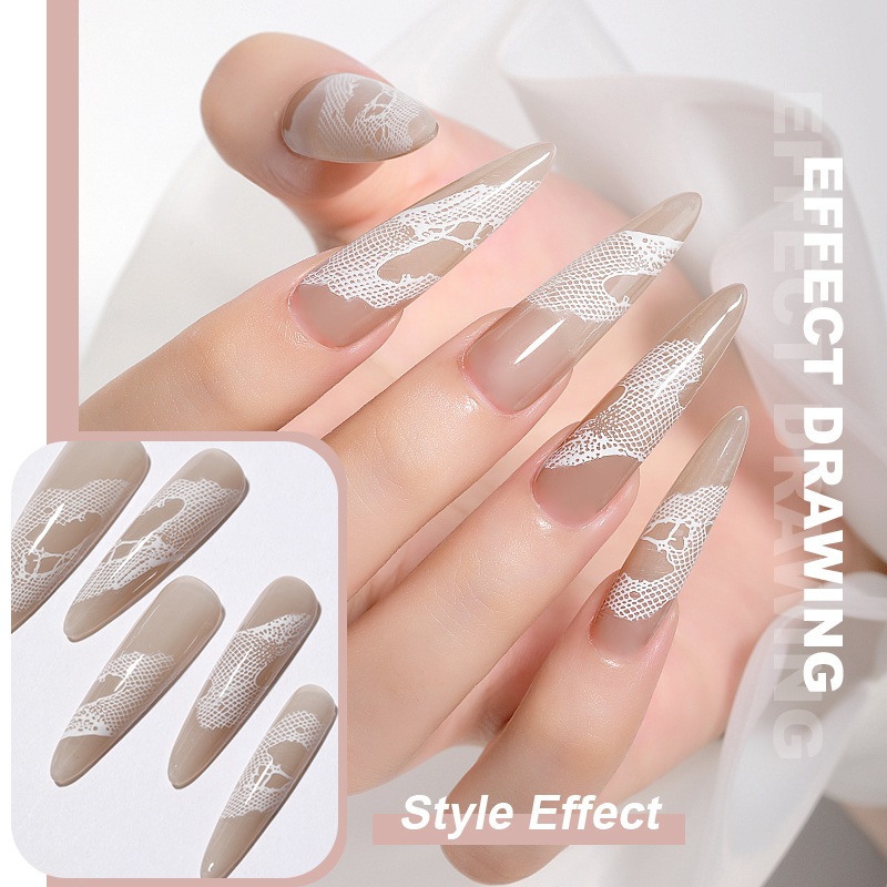 ชุดเจลปั๊มลายเล็บ สีดำ ขาว แดง - Nail Art Stamping Kit บทวิจารณ์และราคา
