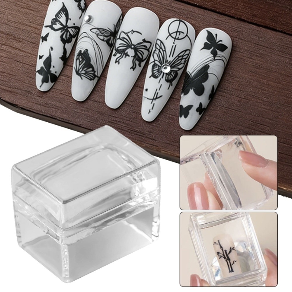 แผ่นปั๊มลายเล็บใสแบบใหม่ ใช้ซ้ - Nail Art Stamping Kit บทวิจารณ์และราคา