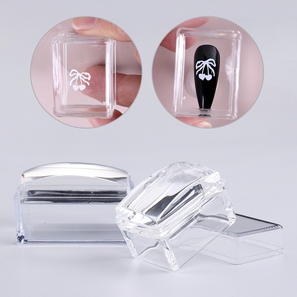 แผ่นปั๊มลายเล็บใสแบบใหม่ ใช้ซ้ - Nail Art Stamping Kit บทวิจารณ์และราคา