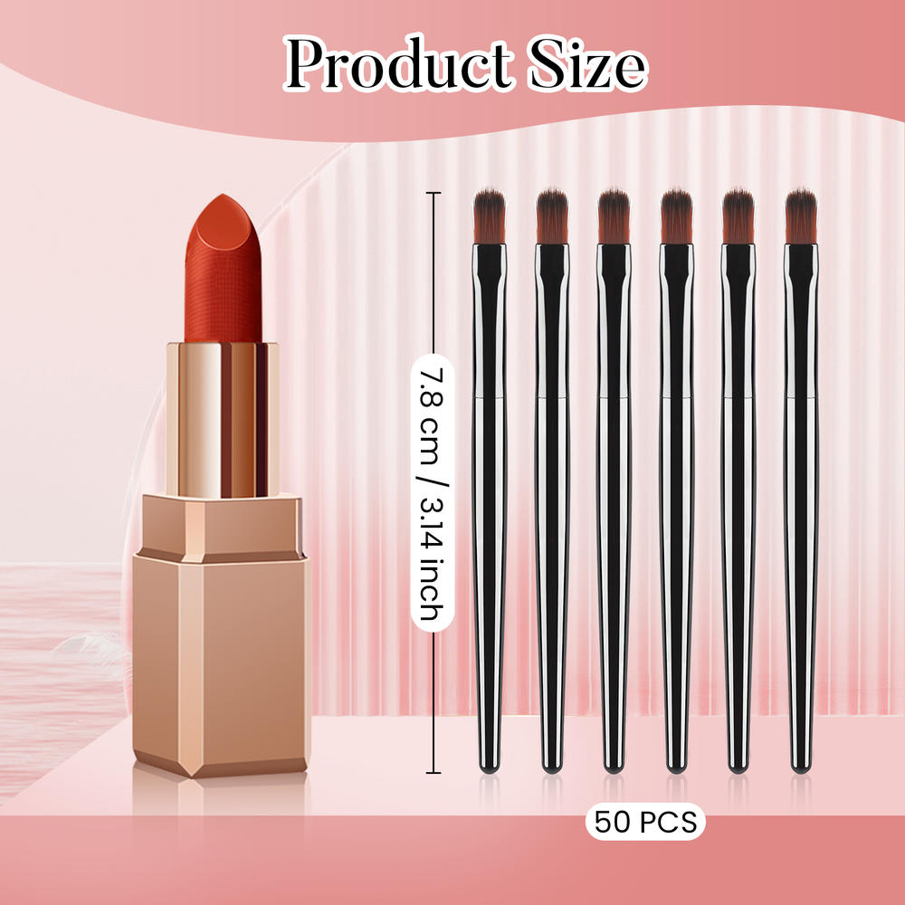 50/100 ชิ้นชุดแปรงทาปากแบบใช้แ - Beauty Makeup Lipstick บทวิจารณ์และราคา
