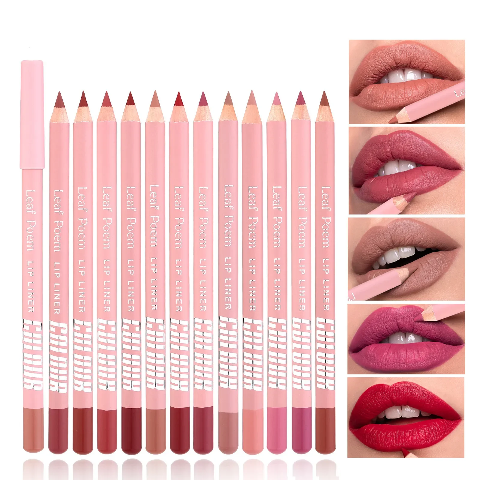 ลิปสติก Lipliner ชุดปากกา Matt - Lip Liner Pencil บทวิจารณ์และราคา