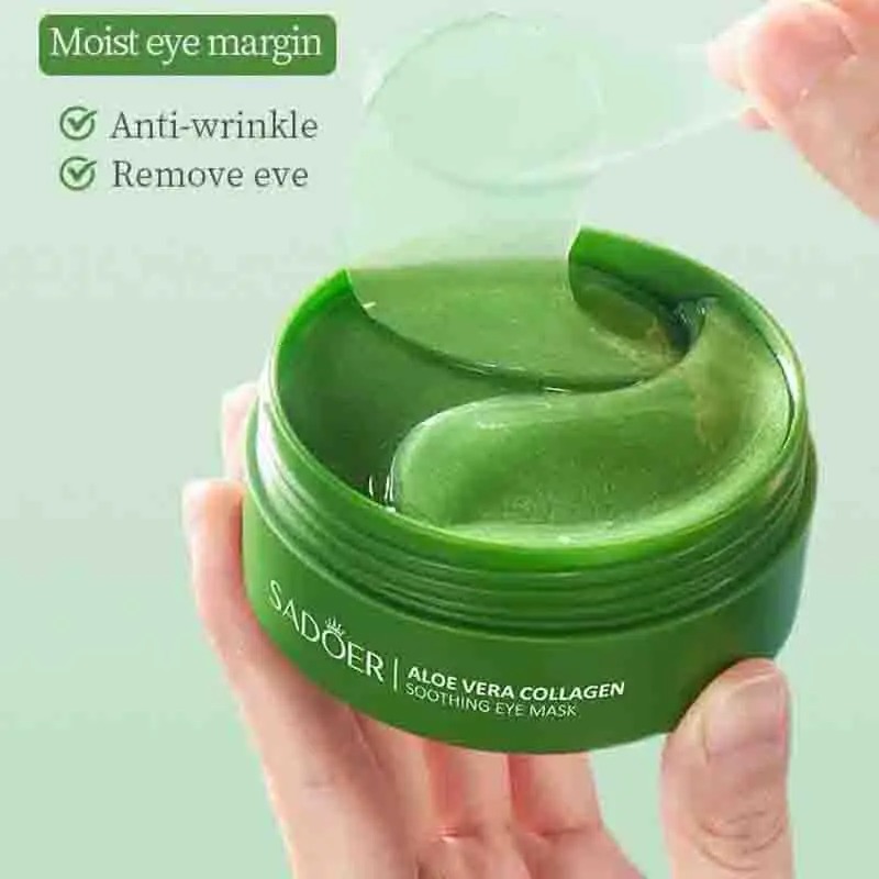 60pcs Aloe Vera Collagen Eye M - Collagen Eye Patch บทวิจารณ์และราคา
