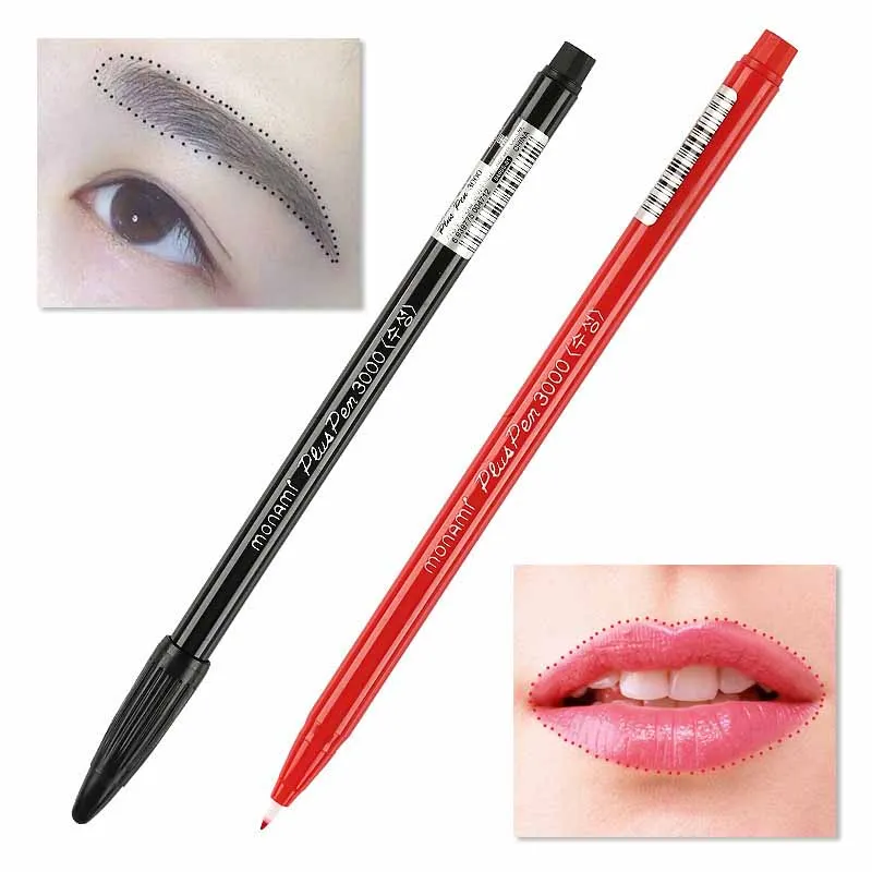 2 ชิ้นกันน้ํา Tattoo ดินสอ Eye - Lip Liner Pencil บทวิจารณ์และราคา