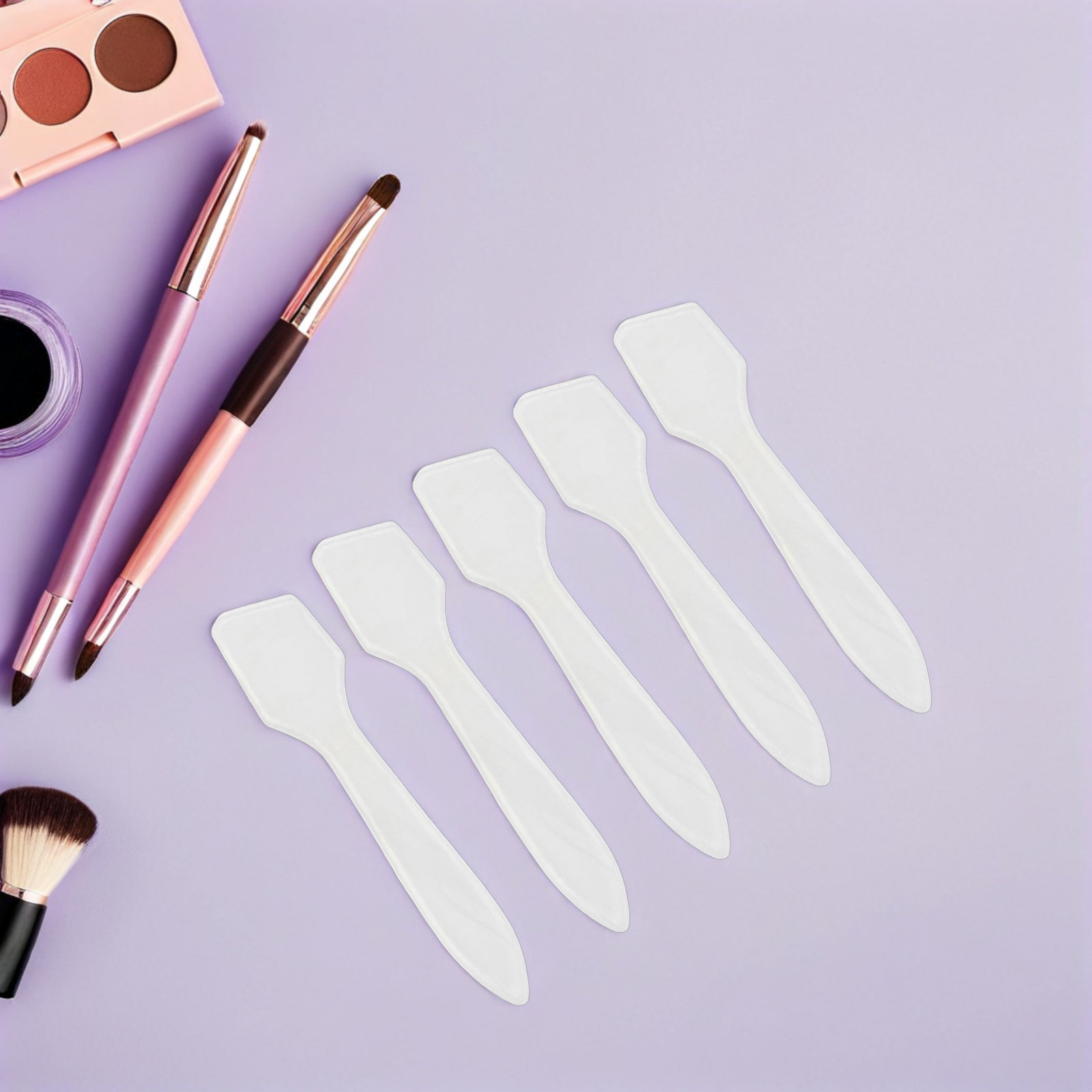 50 ชิ้น ไม้พายพลาสติกสำหรับแต่ - Beauty Makeup Cream บทวิจารณ์และราคา