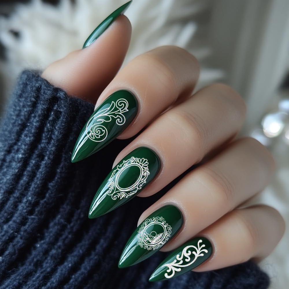 แผ่นปั๊มลายเล็บลายกรอบรูปวินเท - Nail Art Stamping Kit บทวิจารณ์และราคา