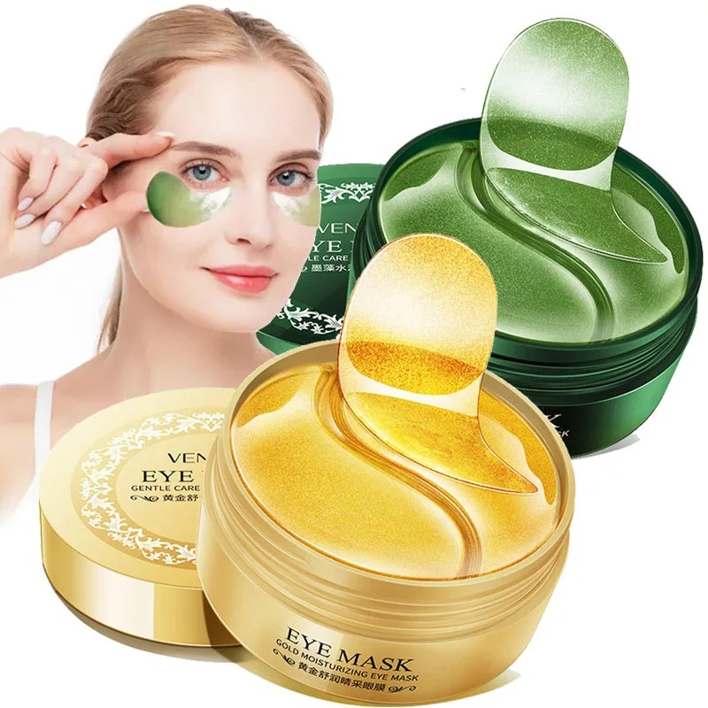แผ่นมาส์กใต้ตาสาหร่ายทองคำ คอล - Collagen Eye Patch บทวิจารณ์และราคา