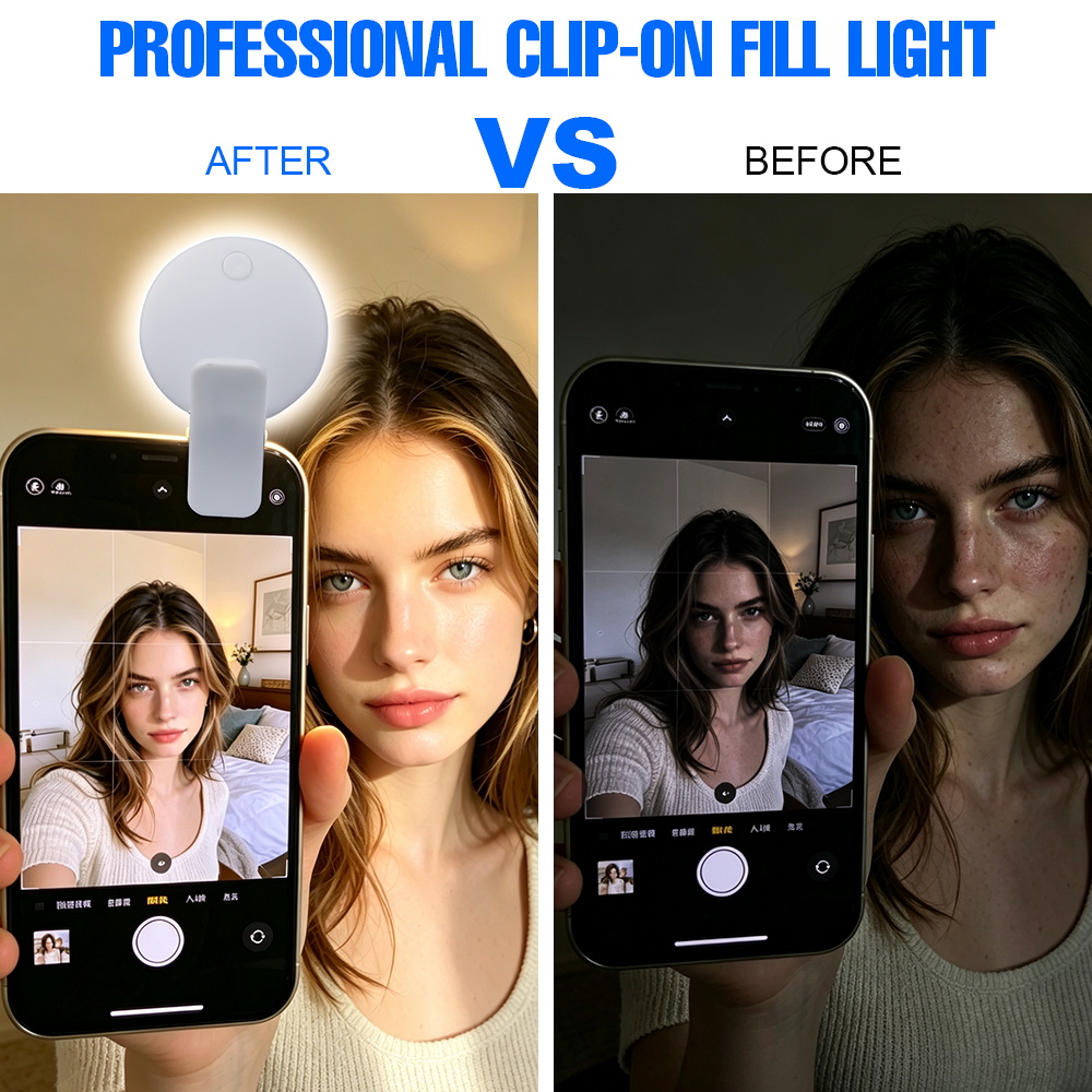 ไฟเซลฟี่แบบหนีบพกพา ชาร์จซ้ำได - Beauty Makeup Light บทวิจารณ์และราคา