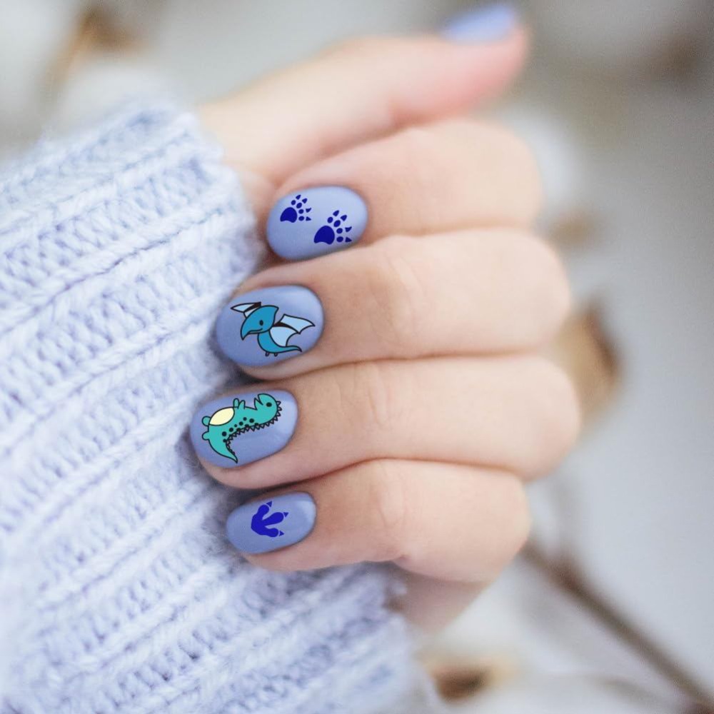 แผ่นปั๊มลายเล็บไดโนเสาร์ 3 ชิ้ - Nail Art Stamping Kit บทวิจารณ์และราคา