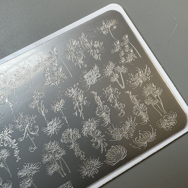 XMQ แผ่นปั๊มเล็บ ROSE TEMPLATE - Nail Art Stamping Kit บทวิจารณ์และราคา